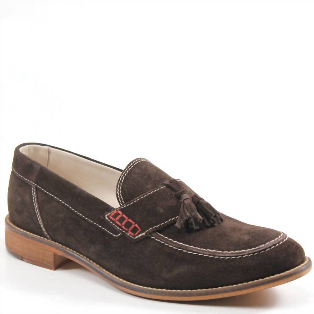 NEW DIBA TRUE men's proud lee suede loafer in pet brown